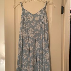 Light Blue Floral Sun Dress